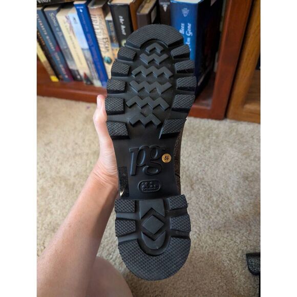 New $500 Paul Green Jada Lug Sole Chelsea Boot PLATFORM CHUNKY GUNMETAL US 5.5 - Picture 5 of 6